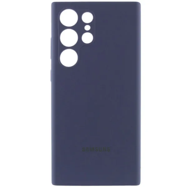 Чохол Silicone Cover Lakshmi Full Camera (AAA) with Logo для Samsung Galaxy S23 Ultra — Темно-синій — фото 1