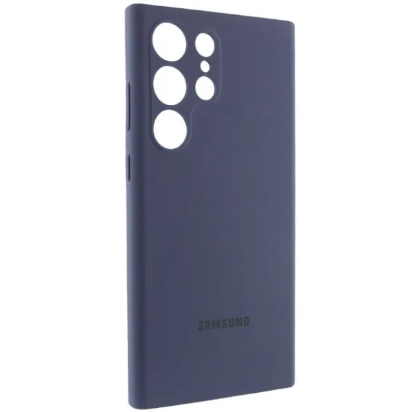 Чохол Silicone Cover Lakshmi Full Camera (AAA) with Logo для Samsung Galaxy S23 Ultra — Темно-синій — фото 2