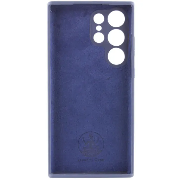 Чохол Silicone Cover Lakshmi Full Camera (AAA) with Logo для Samsung Galaxy S23 Ultra — Темно-синій — фото 3