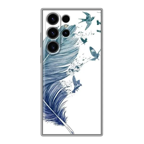 Чохол з принтом «Перо» для Samsung Galaxy S23 Ultra