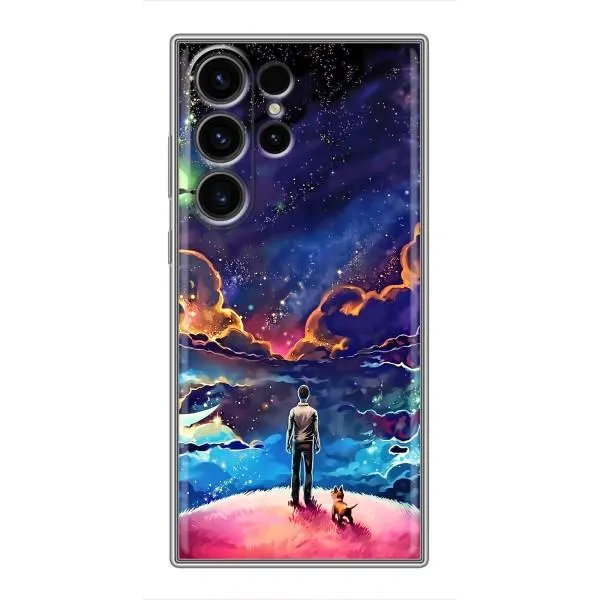 Чехол с принтом «Галактический вид» для Samsung Galaxy S23 Ultra