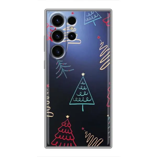 Чехол с принтом «Рождественские елки» для Samsung Galaxy S23 Ultra