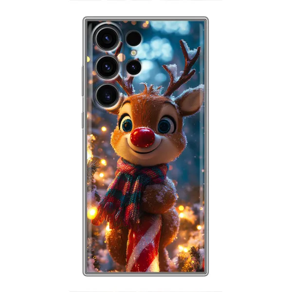 Чехол с принтом «Олень с шарфом» для Samsung Galaxy S23 Ultra