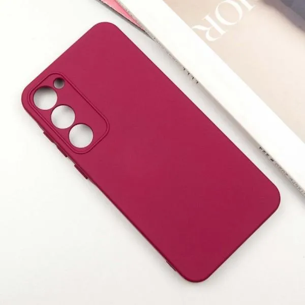 Чохол Silicone Cover Lakshmi Full Camera (A) для Samsung Galaxy S23 — Бордовий — фото 2