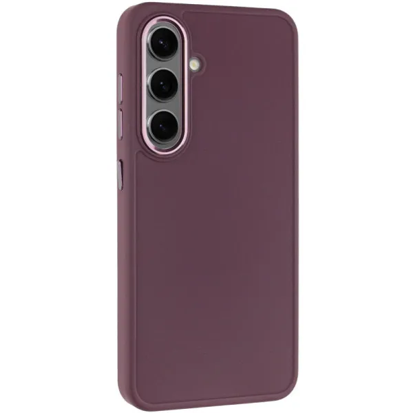 TPU чохол Bonbon Metal Style для Samsung Galaxy S23 — Бордовий — фото 1