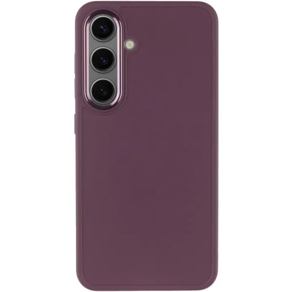 TPU чохол Bonbon Metal Style для Samsung Galaxy S23 — Бордовий — фото 2
