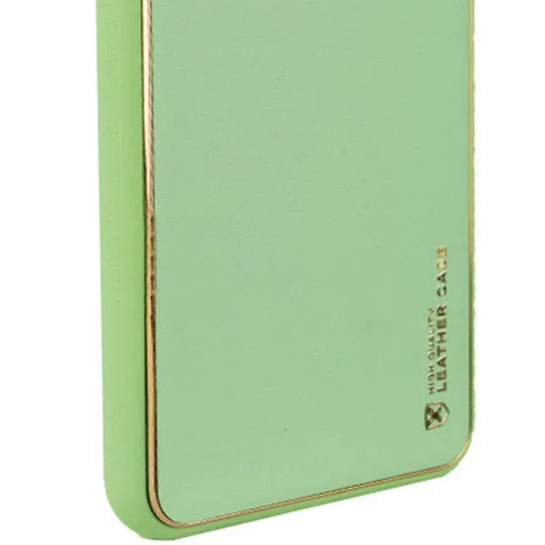 Кожаный чехол Xshield для Samsung Galaxy S23 — Зеленый — фото 2