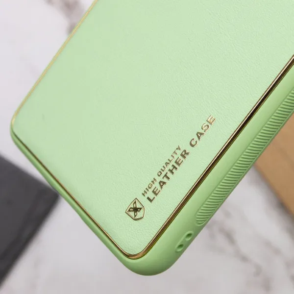 Кожаный чехол Xshield для Samsung Galaxy S23 — Зеленый — фото 4