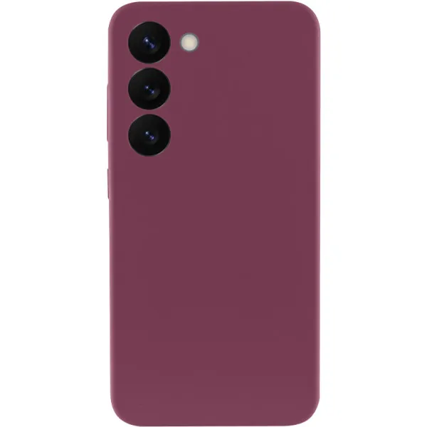 Чохол Silicone Cover Lakshmi Full Camera (AAA) для Samsung Galaxy S23 — Бордовий — фото 2 Чохол Silicone Cover Lakshmi Full Camera (AAA) для Samsung Galaxy S23 — Бордовий — фото 2