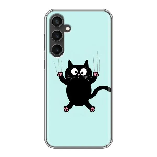 Чехол с принтом «Падающий кот» для Samsung Galaxy S23