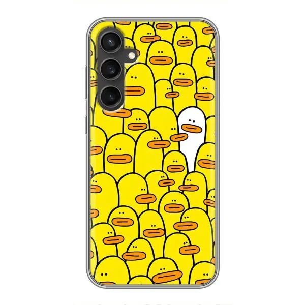 Чехол с принтом «Белая уточка» для Samsung Galaxy S23