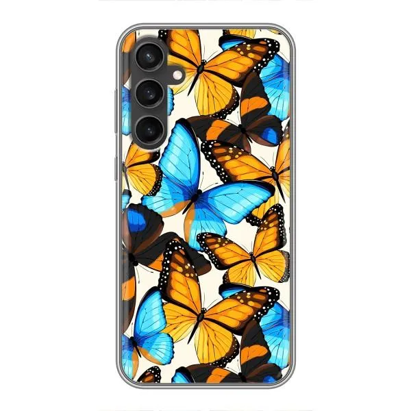 Чехол с принтом «Яркие бабочки» для Samsung Galaxy S23