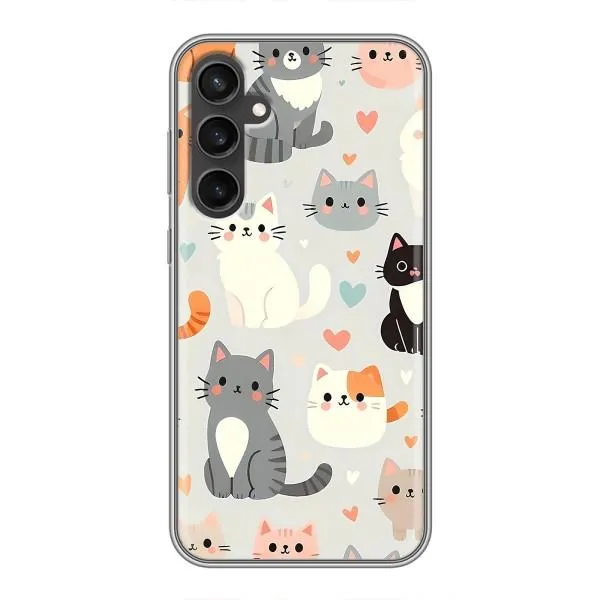 Чехол с принтом «Коллаж котов» для Samsung Galaxy S23 Чехол с принтом «Коллаж котов» для Samsung Galaxy S23