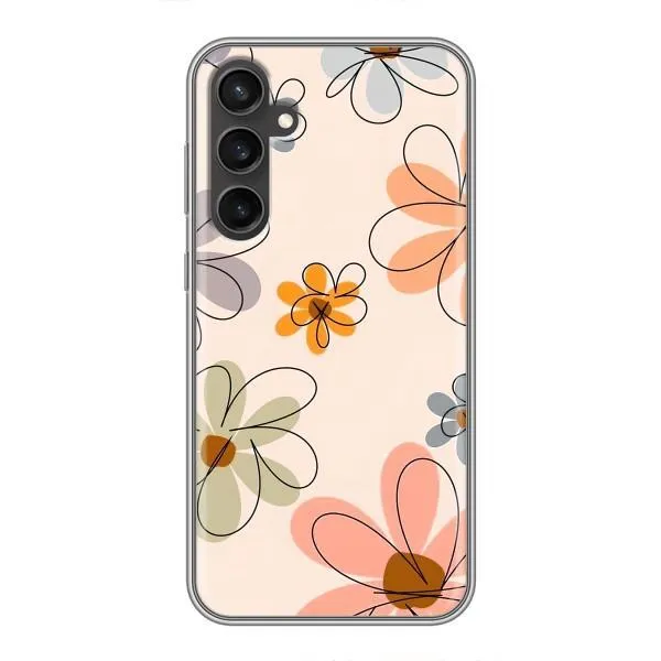 Чехол с принтом «Разноцветные цветы» для Samsung Galaxy S23