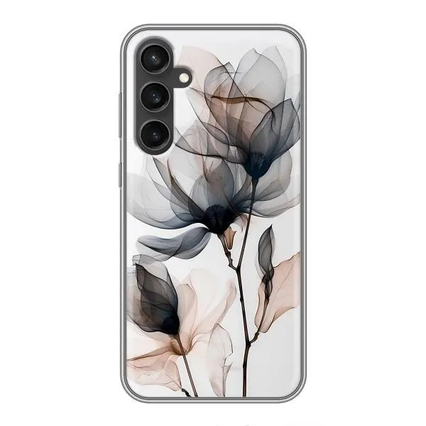 Чехол с принтом «Цветы на белом» для Samsung Galaxy S23