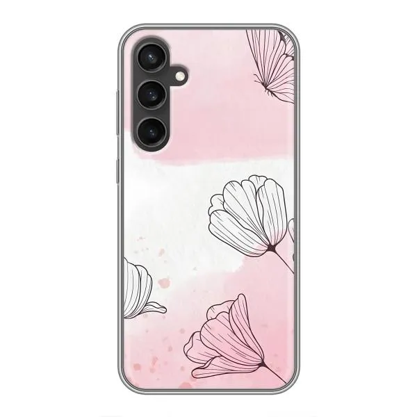 Чехол с принтом «Розовые цветы» для Samsung Galaxy S23