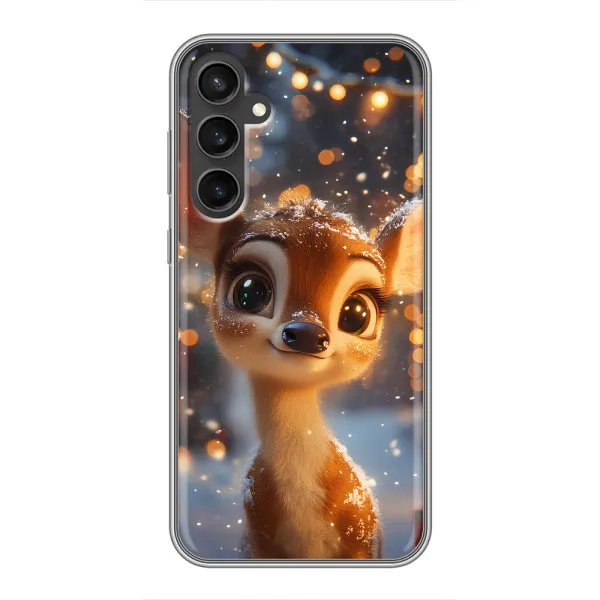 Чехол с принтом «Олененок среди гирлянд» для Samsung Galaxy S23