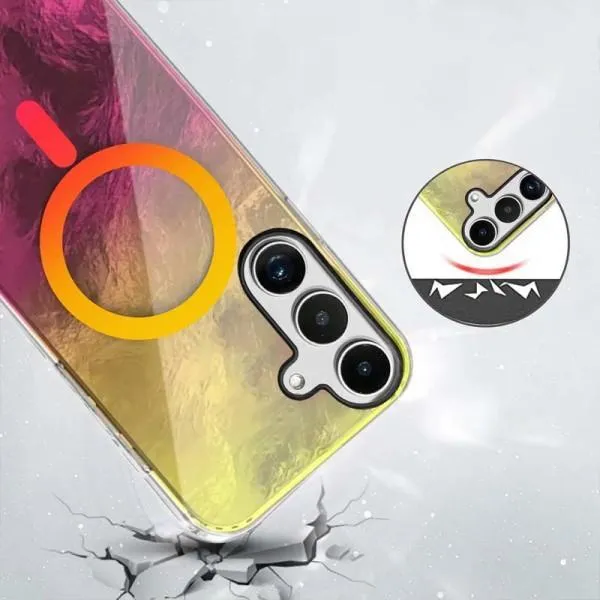 Чехол TPU Shiny Mountain Magnetic Fit для Samsung Galaxy S24 FE — Желтый — фото 2 Чехол TPU Shiny Mountain Magnetic Fit для Samsung Galaxy S24 FE — Желтый — фото 2