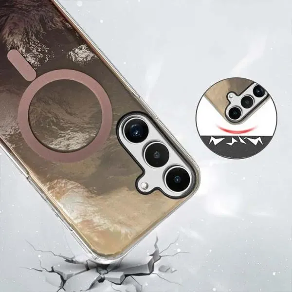 Чехол TPU Shiny Mountain Magnetic Fit для Samsung Galaxy S24 FE — Коричневый — фото 2 Чехол TPU Shiny Mountain Magnetic Fit для Samsung Galaxy S24 FE — Коричневый — фото 2
