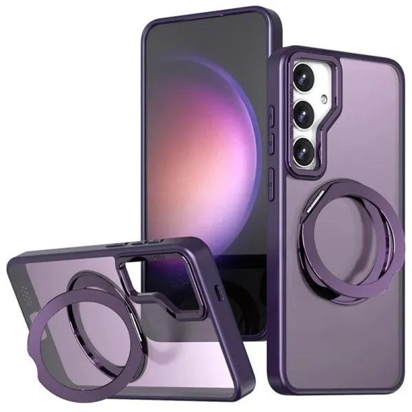 Чехол TPU+PC Aura Fold для Samsung Galaxy S24 FE — Фиолетовый