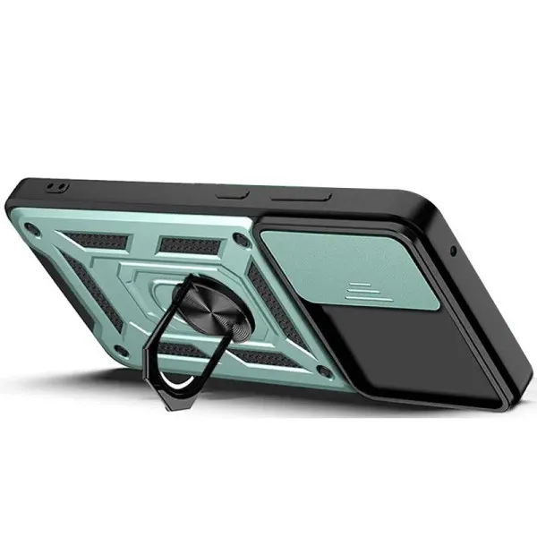 Чехол Ummi Camshield Serge Ring для Samsung Galaxy S24 FE — Зеленый — фото 2 Чехол Ummi Camshield Serge Ring для Samsung Galaxy S24 FE — Зеленый — фото 2