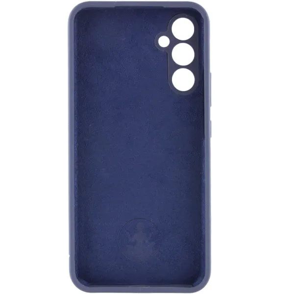 Чехол Silicone Cover Lakshmi Full Camera (AAA) для Samsung Galaxy S24 FE — Темно-синий — фото 3
