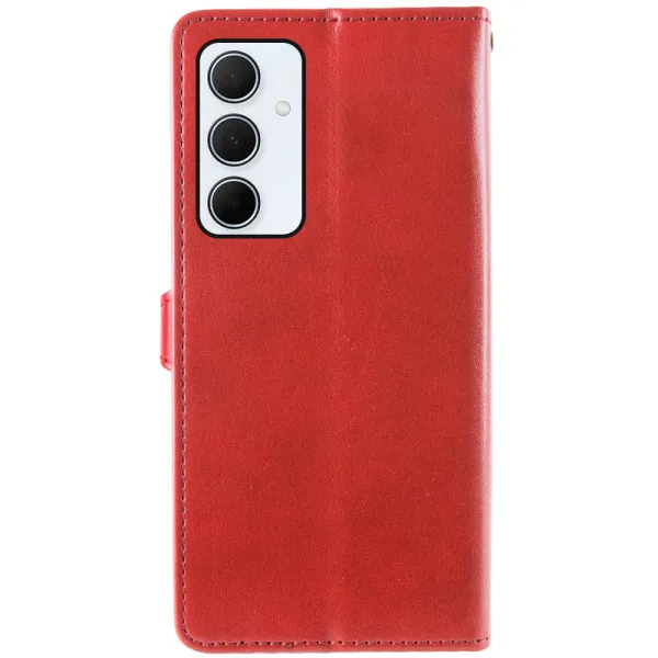 Кожаный чехол-книжка GETMAN Gallant (PU) для Samsung Galaxy S24 FE — Красный — фото 2 Кожаный чехол-книжка GETMAN Gallant (PU) для Samsung Galaxy S24 FE — Красный — фото 2