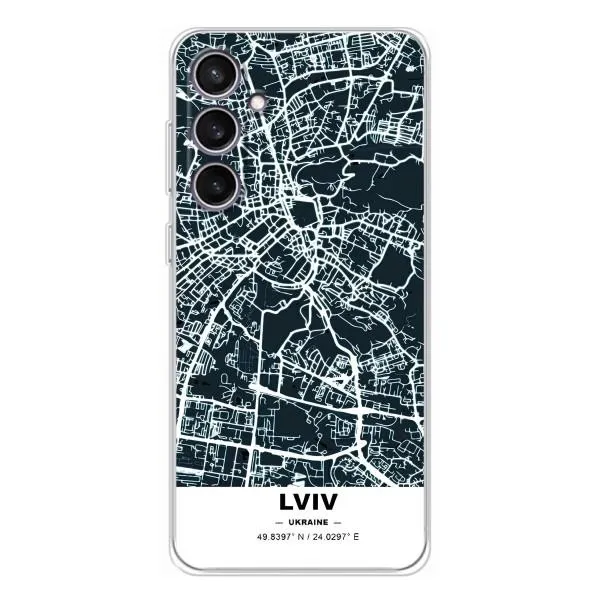Чехол с принтом «Львов» для Samsung Galaxy S24 FE