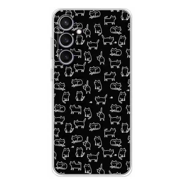 Чехол с принтом «Меленькие котики» для Samsung Galaxy S24 FE