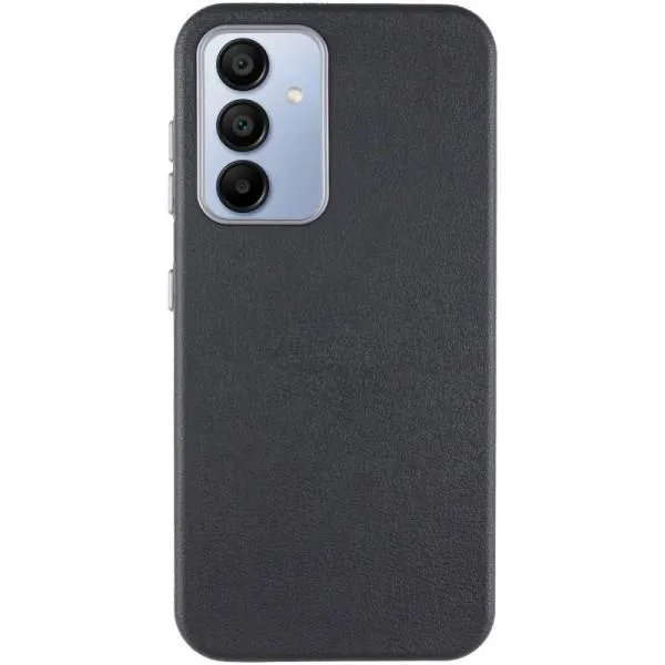 Шкіряний чохол Leather Case Metal Buttons для Samsung Galaxy S24+ / S25+ — Чорний — фото 1