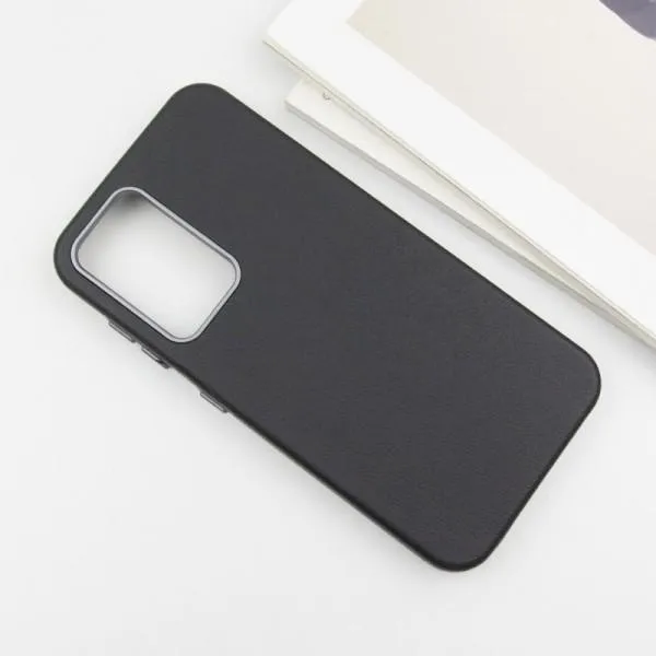 Шкіряний чохол Leather Case Metal Buttons для Samsung Galaxy S24+ / S25+ — Чорний — фото 3