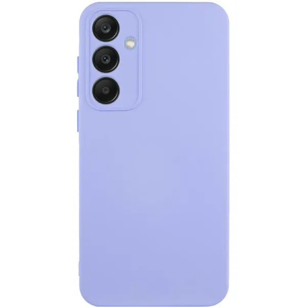 Чехол TPU GETMAN Liquid Silk Full Camera для Samsung Galaxy S24+ — Сиреневый