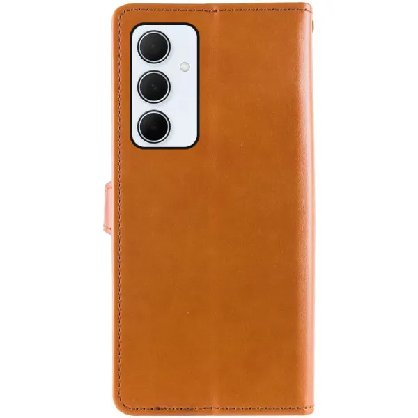 Кожаный чехол-книжка GETMAN Gallant (PU) для Samsung Galaxy S24+ — Коричневый — фото 3