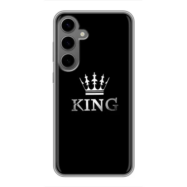 Чехол с принтом «KING» для Samsung Galaxy S24 Plus