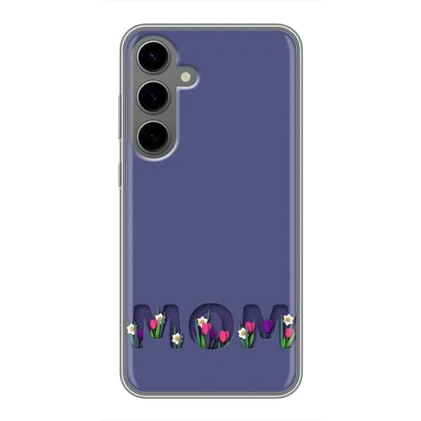 Чехол с принтом «Мама в цветах» для Samsung Galaxy S24 Plus