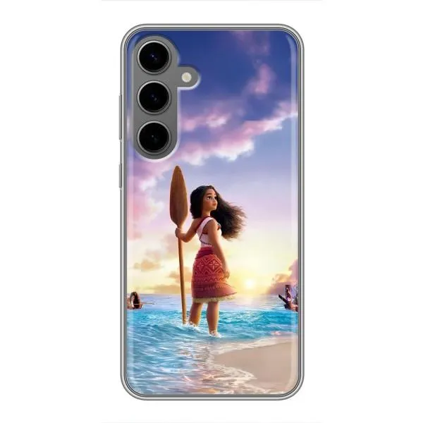 Чехол с принтом «Моана с веслом» для Samsung Galaxy S24 Plus