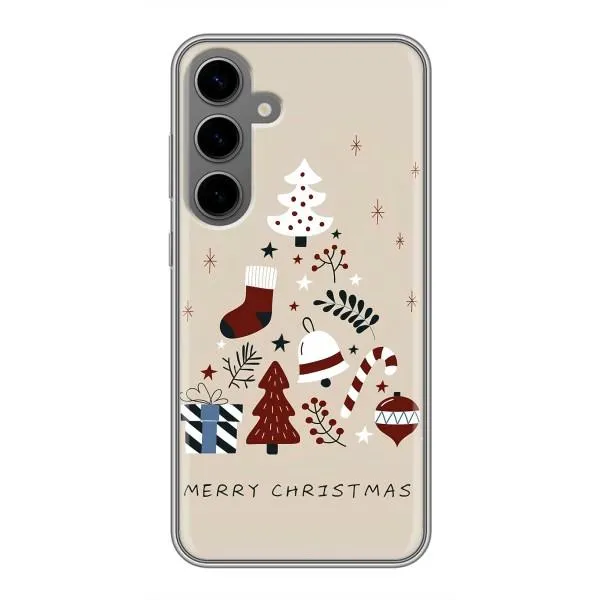 Чехол с принтом «Merry Christmas» для Samsung Galaxy S24 Plus