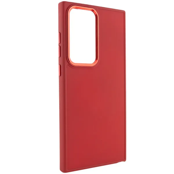 TPU чохол Bonbon Metal Style для Samsung Galaxy S24 Ultra — Червоний — фото 1
