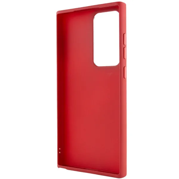 TPU чохол Bonbon Metal Style для Samsung Galaxy S24 Ultra — Червоний — фото 3