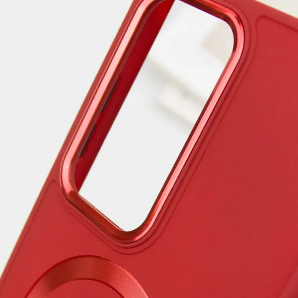 TPU чохол Bonbon Metal Style with Magnetic Fit для Samsung Galaxy S24 Ultra — Червоний — фото 5 TPU чохол Bonbon Metal Style with Magnetic Fit для Samsung Galaxy S24 Ultra — Червоний — фото 5