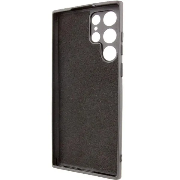 Чехол TPU GETMAN Liquid Silk Full Camera для Samsung Galaxy S24 Ultra — Черный — фото 4