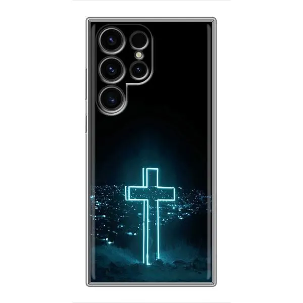 Чехол с принтом «Крест и город» для Samsung Galaxy S24 Ultra