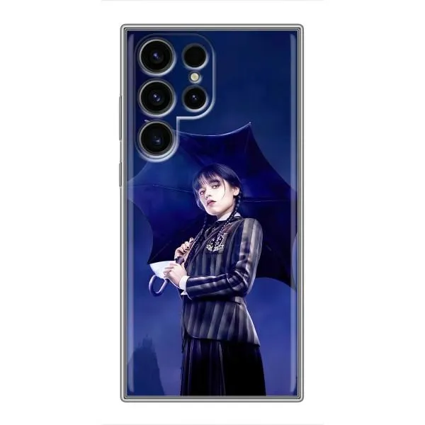 Чехол с принтом «Уэнздей с зонтом» для Samsung Galaxy S24 Ultra
