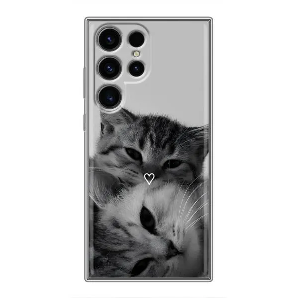 Чехол с принтом «Пара котов» для Samsung Galaxy S24 Ultra