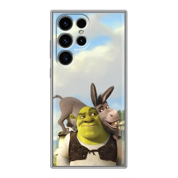 Чехол с принтом «Шрек и Осел» для Samsung Galaxy S24 Ultra