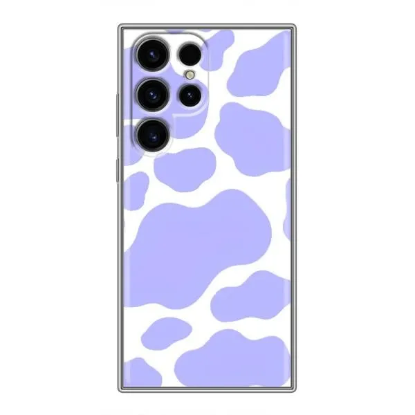 Чехол с принтом «Фиолетова Буренка» для Samsung Galaxy S24 Ultra