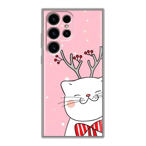 Чехол с принтом «Зимний кот» для Samsung Galaxy S24 Ultra