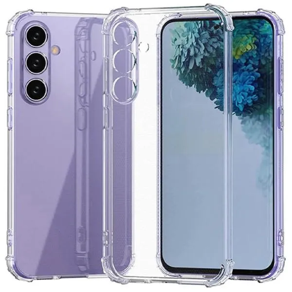 TPU чехол GETMAN Ease logo усиленные углы Full Camera для Samsung Galaxy S24 — Прозрачный — фото 1
