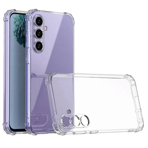 TPU чехол GETMAN Ease logo усиленные углы Full Camera для Samsung Galaxy S24 — Прозрачный — фото 5