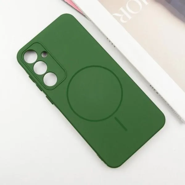 Чехол Silicone Cover Lakshmi Full Camera (AA) with Magnetic Fit для Samsung Galaxy S24 — Зеленый — фото 2 Чехол Silicone Cover Lakshmi Full Camera (AA) with Magnetic Fit для Samsung Galaxy S24 — Зеленый — фото 2